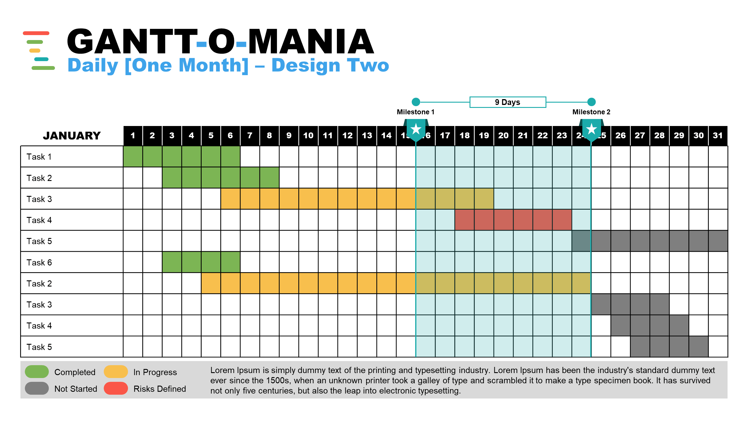 gantt chart powerpoint template