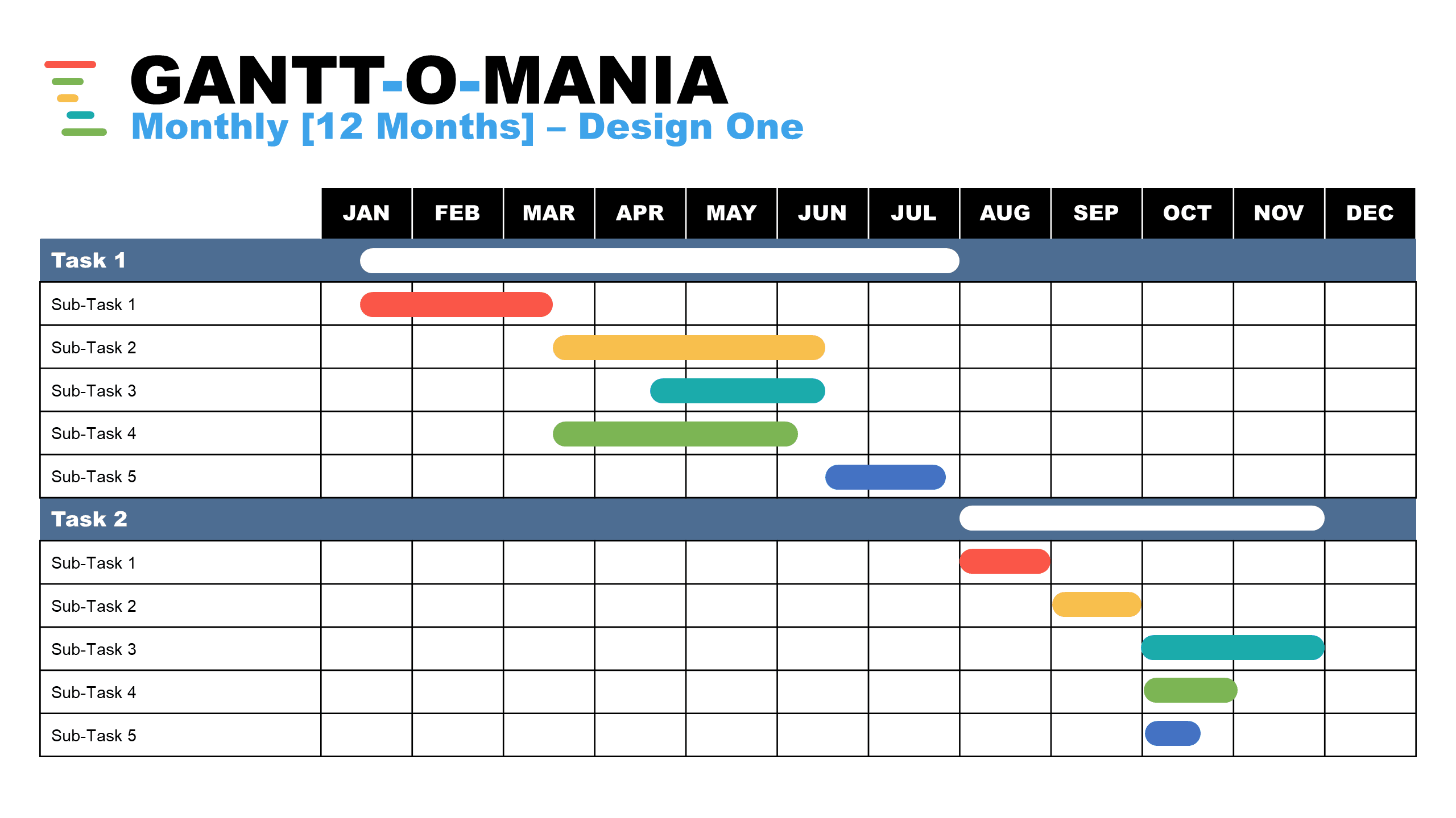 gantt chart powerpoint template