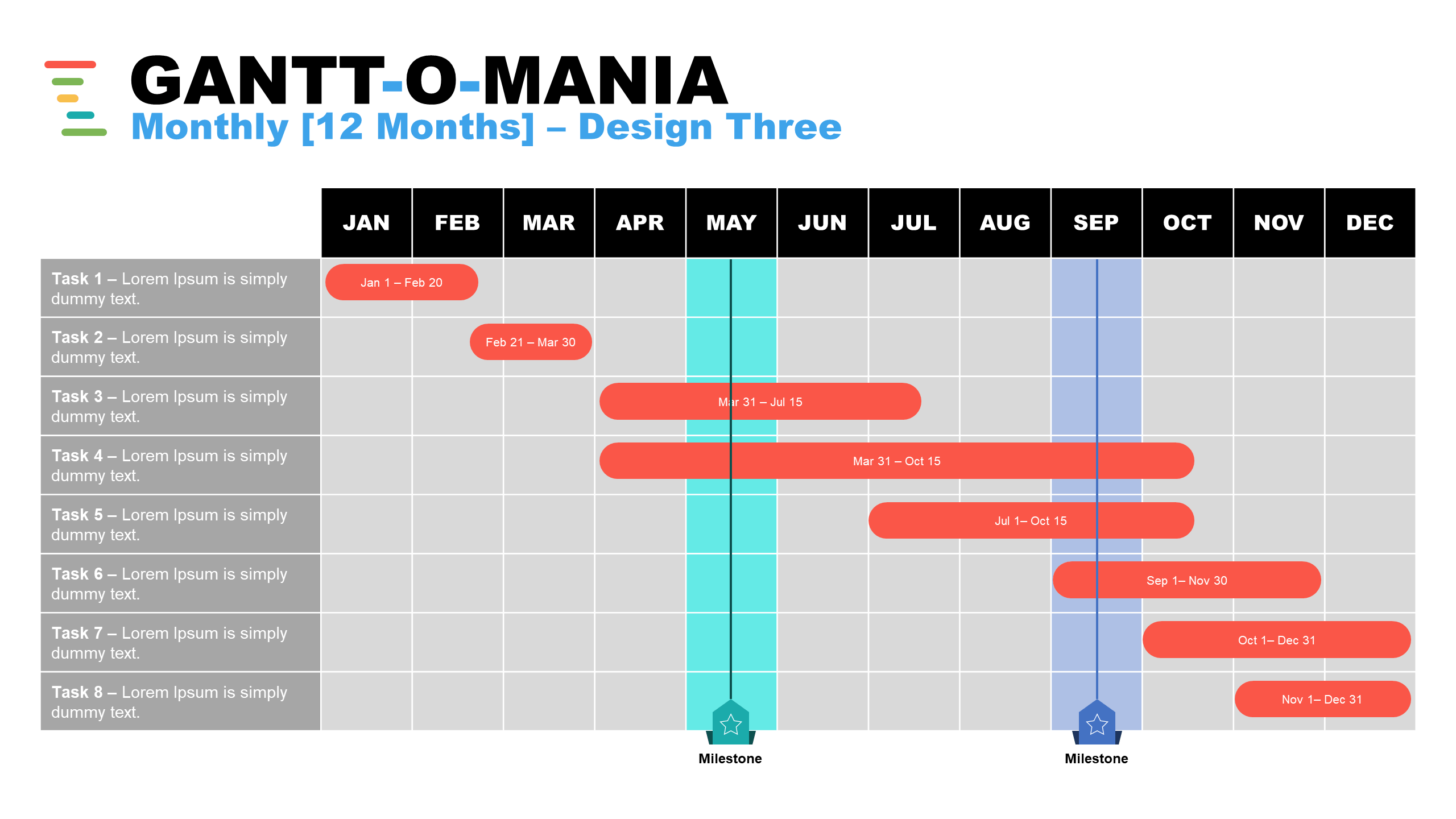 gantt chart powerpoint template